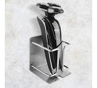 Linkidea Supporto da parete per rasoio elettrico, in acciaio inox, compatibile con rasoio elettrico Philips 2400, Norelco Serie 9, Serie 7 (argento)