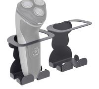 Linkidea Supporto da parete per rasoio elettrico, supporto da barba compatibile con Philips Norelco Shaver 3600, 2400, Series 7000, porta accessori per rasoio da bagno (grigio)