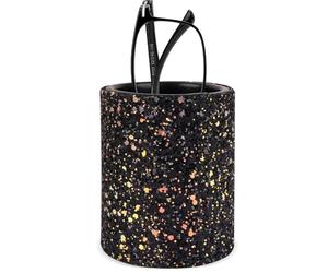 Linkidea Supporto da scrivania per occhiali, porta occhiali da lettura foderato in pelle vegana per comodino, porta occhiali compatibile con GIORGIO ARMANI AR5112J AR5095 AR5126T AR5118T (nero)