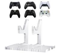 Linkidea Supporto di montaggio in acrilico, compatibile con Xbox, PlayStation, Steam, Switch, controller per PC, tavolo da gioco e scaffale decorativo (trasparente)