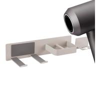 Linkidea Supporto per asciugacapelli da parete con gancio, organizer per strumenti da parrucchiere per bagno, compatibile con Dyson Supersonic Origin, Supersonic Nural (grigio)