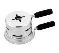 Linkidea Supporto per carbone per narghilè e copertura antivento, sistema di gestione del calore per aromi, compatibile con vari modelli di narghilè, accessori per fumatori Narguile (argento)