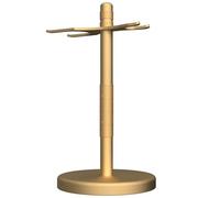 Linkidea Supporto per rasoio di sicurezza ad asciugatura rapida, organizer da bagno compatibile con Vikings Blade Chieftain, Merkur 34C/38C e altri, accessori da barba (oro)