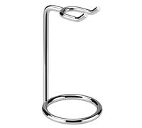 Linkidea Supporto per rasoio di sicurezza manico corto, supporto da viaggio deluxe per uomo, compatibile SOLO con manici di rasoio inferiori a 3,5'' (argento/cromo lucido)