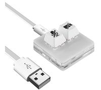 Linkidea USB Zoom Meeting Pulsante Mute, Avvia/Interrompi Video, Mute/Riattiva Audio Microfono, Compatibile con App Zoom (per macOS)