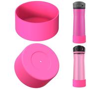 Linkidea Water Bottle Boot Compatibile con Contigo Jackson Chill 2.0 20oz/24oz, Cortland 24oz, Silicone Antiscivolo Fondo Bottiglia Manica Protector, Bottle Bumper (2 Pezzi) (Rosa)