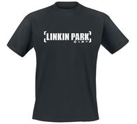 Linkin Park Bracket Logo Unisex T-Shirt Nero 100% Cotone Regular