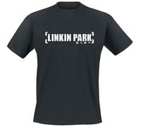 Linkin Park Bracket Logo Unisex T-Shirt Nero 100% Cotone Regular