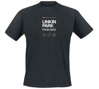 Linkin Park from Zero Radiate Uomo T-Shirt Nero 100% Cotone Regular