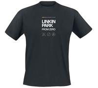 Linkin Park from Zero Radiate Uomo T-Shirt Nero XXL 100% Cotone Regular