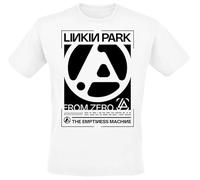 Linkin Park from Zero The Emptiness Block Uomo T-Shirt Bianco 100% Cotone Regular
