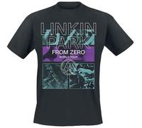 Linkin Park from Zero To World Tour Uomo T-Shirt Nero 3XL 100% Cotone Regular