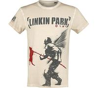 Linkin Park Hybrid Theory Uomo T-Shirt Panna 100% Cotone Regular