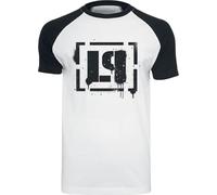 Linkin Park LP Logo Uomo T-Shirt Bianco/Nero XXL 100% Cotone Regular