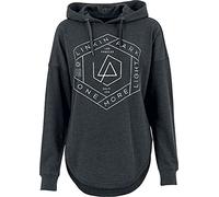 Linkin Park One More Light Donna Felpa con Cappuccio Carbone Screziato