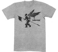 Linkin Park T-Shirt Uomo Street Soldier Slim Fit Grigio, Grigio, M
