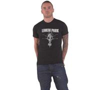 Linkin Park T Shirt Gas Mask Band Logo Nuovo Ufficiale Unisex Nero Size XL