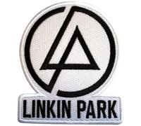 Linkin Park - Toppa da stirare, bianco/nero, Taglia Unica