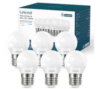 Linkind E27 P45 Golf Lampadina LED, 3,4W replaces 40 Watt, Luce Bianca Calda 2700K, 470 Lumen, Attacco E27 i Efficienza Energetica D, Non Dimmerabile, 6 pezzi