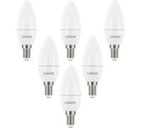 Linkind Lampadine LED E14 B35/C35 Candela 7W(Equivalenti a 60W) Luce Bianca