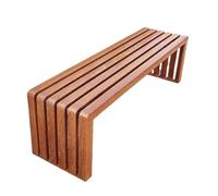 LINKIO Panche da terrazza per esterni, panca da parcheggio, panca da esterni, in finta legno massello, panca per il tempo libero, posto pubblico, sedia a fila, panche da giardino per esterni