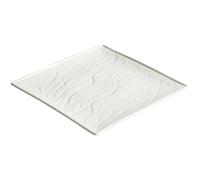 LINKIO Piatto per Snack Piatto da portata quadrato occidentale bistecca bianco tavola semplice e creativo piano in ceramica freddo Piatti da Dessert