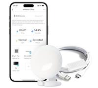 LinknLink eMotion Ultra Sensore di Presenza Smart WiFi a Radar mmWave 60GHz, IR, Luminosità, Temperatura e Umidità, MQTT Home Assistant, Compatibile con Alexa e Google Home