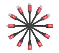 LinkOn Adattatori Universali USB 6 in 1 4"/10cm Cavi Connettori per Convertire Tutti Gli Standard con Ricarica e Opzione Combo Dati/Sincronizzazione Type C, Porte Micro (Nero)