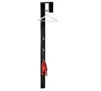 Links - Slim A1 - Appendiabiti. Dim: 10x33x177 h cm. Col: Nero. Mat: MDF.