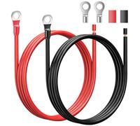 Linkstyle 2 cavi per batteria solare, calibro 10, 0,8 cm, terminale ad | Cavo invertitore di potenza per batteria auto, per collegare controller di carica e batteria per pannelli solari, MPPT