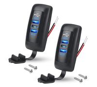 Linkstyle USB Car Charger Socket, doppio QC3.0 USB A e PD3.0 tipo C USB Socket Panel per 12V/24V auto camion marina, 2pezzi