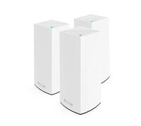 Linksys Atlas Pro 6 Sistema WiFi 6 mesh dual band Velop (AX5400), router WLAN con 750 m² di copertura e velocità 4 volte più rapide per più di 90 dispositivi - Confezione da 3, bianco
