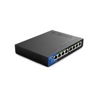 Linksys LGS108P-EU Switch di rete Gigabit PoE non gestito a 8 porte, 1.000 Mbps, 4 porte PoE+, per aziende, uffici domestici, sorveglianza IP, switch Ethernet per desktop