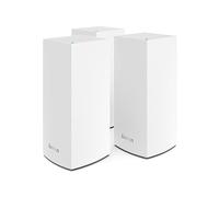 Linksys Velop MX12600 Sistema WiFi 6 mesh Tri-Band (AX4200), router WLAN con 830 m² di copertura e velocità 3,5 volte più rapide per più di 120 dispositivi - Confezione da 3, bianco