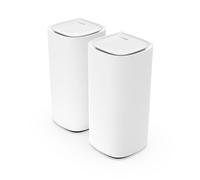Linksys Velop Pro Sistema WiFi 6E mesh MX6202-KE, Router Cognitive Mesh, Accesso alla Banda 6 GHz e Velocità di 5.4 Gbps, Copre fino a 550 mq e 400 Dispositivi, Conf. da 2
