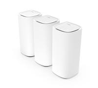 Linksys Velop Pro Sistema WiFi 6E mesh MX6203-KE, Router Cognitive Mesh, Accesso alla Banda 6 GHz e Velocità di 5.4 Gbps, Copre fino a 825 mq e 600 dispositivi, Conf. da 3