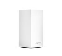Linksys Velop WHW0101 Sistema WiFi 5 mesh dual band AC1200, router WLAN, range extender, copertura fino a 140 m², 2 porte Gigabit Ethernet e filtro famiglia, Confezione da 1, Bianco