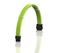 LINKUP - AVA 50cm EPS 8 (4+4) pin CPU ATX Scheda Madre Cavo di Prolunga per PC con Guaina Intrecciata per Alimentatore PSU con Pettini┃Design Robusto e Rigido┃Confezione Singola┃500mm - Verde