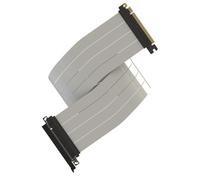 LINKUP Cavo riser PCIE 5.0 | per supporto verticale GPU | Dritto | Scheda grafica GPU Ready | Utilizzabile con PCIe 4.0 e RX9070/RTX5090 | 80 cm (lunghezza totale: 84 cm)