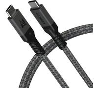 LINKUP - Cavo USB 4 Ver.2 80Gbps (60cm Grigio) Compatibile con Thunderbolt 5/4/3, Ricarica PD 240W, Display 16K/8K, Cavo USB-C ad Alta Velocità per MacBook iPad Pro iPhone 15/16 Samsung Galaxy e altri