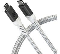 LINKUP - Cavo USB 4 Ver.2 80Gbps (90cm Bianco) Compatibile con Thunderbolt 5/4/3, Ricarica PD 240W, Display 16K/8K, Cavo USB-C ad Alta Velocità per MacBook iPad Pro iPhone 15/16 Samsung Galaxy e altri