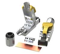 LINKUP - [Certificato GHMT e DSX8000] Cat8 Cavo Connettore Ethernet Cat8 (Pacco da 6) Spina di Terminazione sul Campo Easy RJ45┃per 2000MHz 2GHz 40G Cavo LAN Solido con Doppia Schermatura 22AWG-24AWG