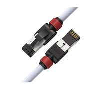 LINKUP - Certificato Versiv┃Cavo Ethernet Cat7-30cm (Confezione da 6) Cavi patch S/FTP RJ45 a doppia schermatura 10G┃per Internet LAN Switch Router Pannello Gaming┃Altissima velocità┃26AWG Bianca