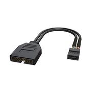 LINKUP - USB 2.0 Femmina a USB 3.0 Maschio 20 Pin IDC Motherboard Header Active Compatibile Converter Compatibile con Tipo C USB-C Chipset and Panel Mount