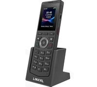 Linkvil W610D DECT Cordless Phone, Bluetooth 5.0, 3.5mm Headphone Jack, Push to Talk, 1.8m Drop Resistant, Black