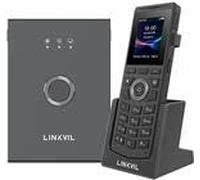 Linkvil W710P Cordless IP Phone, 3.5mm Headphone Jack, HD Speakerphone, Bluetooth, Noise Reduction, Push-to-Talk Button