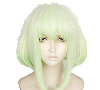 LINLINCD -Adorare Mad Burnish Lio FOTIA 35cm gradiente corto rettilineo resistente al calore sintetico Anime Cosplay parrucca+parrucca cappuccio
