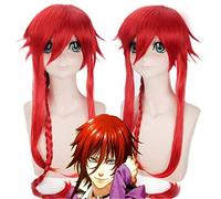 LINLINCD - Amigami No Asobi Loki Laevatein Cosplay Wigs For Women Man Unisex Red Long Braid Synthetic Hair Anime Costume Wig