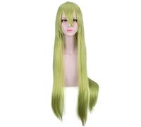 LINLINCD Anime Cosplay Parrucca 100 cm Anime Game Fate/Grand Order Apocrypha Cosplay Fo. Enkidu Parrucca gioco Parrucche Halloween Cosplay capelli lunghi verdi