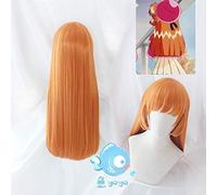 LINLINCD anime cosplay parrucca Kaitou Santo Cosplay Wiorange Dritto Meimi Haneoka Lungo Code Di Cavallo Misterioso ladro Santo Capelli Sintetici Pony Stile 2